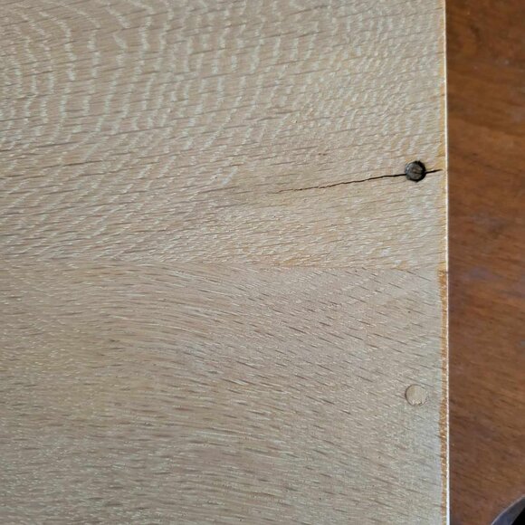 MCM Retro Vintage Serving Tray~ Hand Painted Wood with Chromed corners - Picture 9 of 9